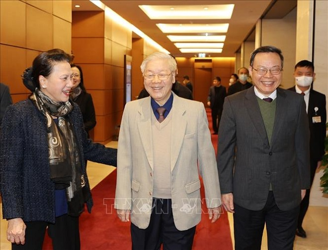 Ảnh: Tổng Bí thư chỉ đạo triển khai công tác bầu cử ĐBQH và HĐND các cấp - 7