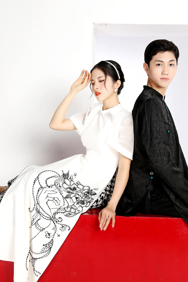 Ngắm loạt áo dài lấy cảm hứng từ dân ca quan họ của NTK Cao Minh Tiến - 2