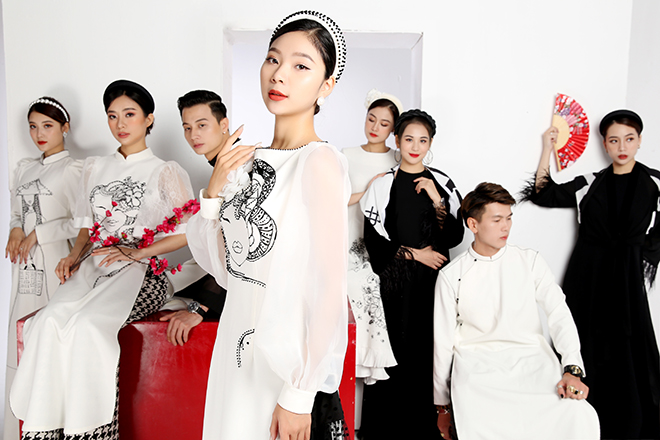 Ngắm loạt áo dài lấy cảm hứng từ dân ca quan họ của NTK Cao Minh Tiến - 9