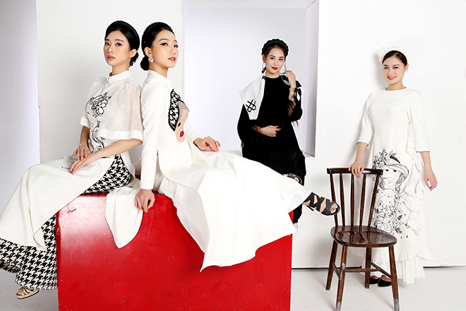 Ngắm loạt áo dài lấy cảm hứng từ dân ca quan họ của NTK Cao Minh Tiến - 8