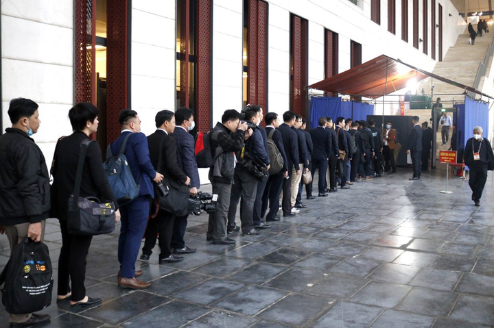 Ảnh: 500 phóng viên tác nghiệp tại phiên khai mạc Đại hội XIII của Đảng - 1