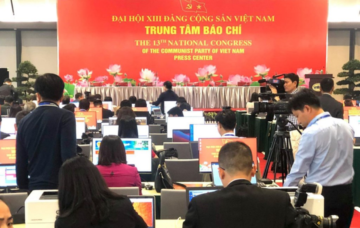 Ảnh: 500 phóng viên tác nghiệp tại phiên khai mạc Đại hội XIII của Đảng - 5