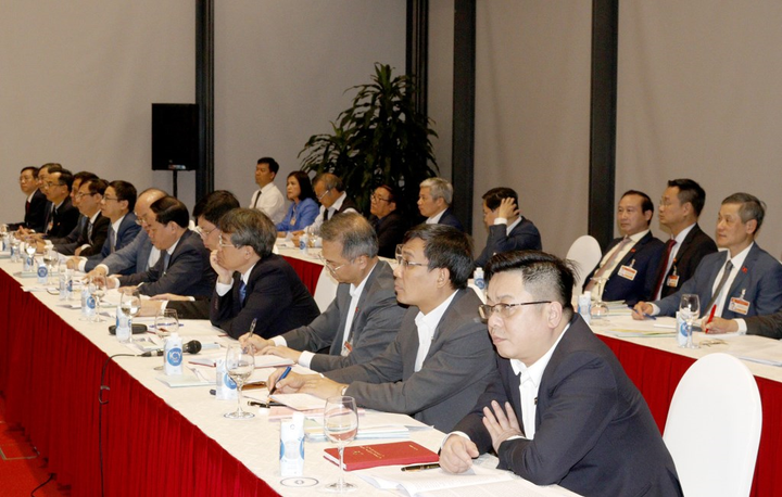 Ảnh: Đại biểu làm việc tại đoàn thảo luận các Văn kiện Đại hội XIII của Đảng - 14