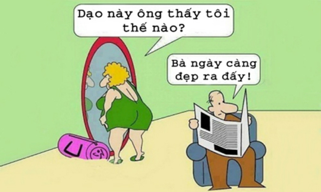 Tức muốn chết khi được chồng khen đẹp - 1