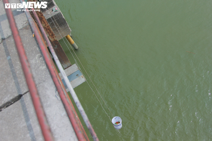 Nhóm bạn trẻ giúp dân Hà Nội thả cá chép, không vứt túi nilon xuống sông Hồng - 8