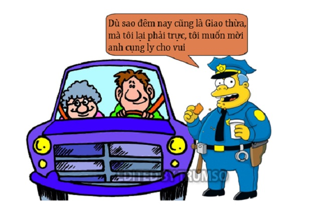 Cụng ly với cảnh sát đêm giao thừa - 1