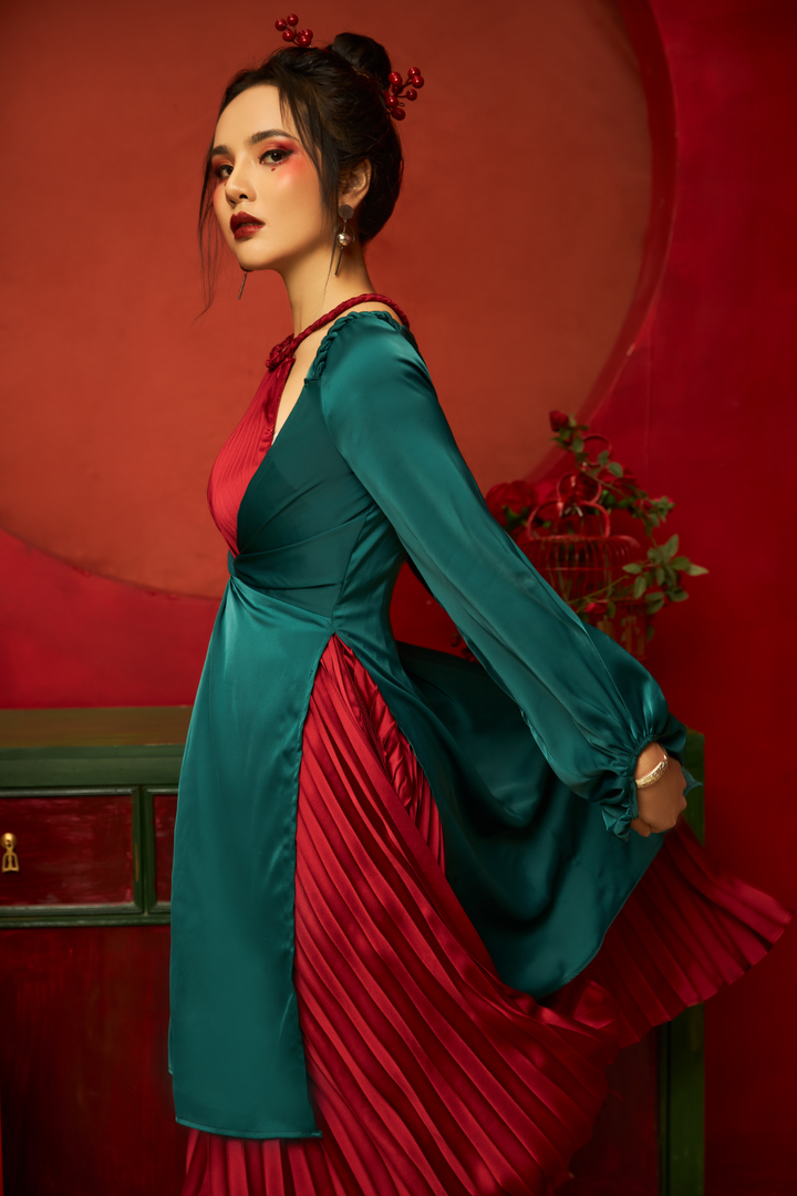 Rũ bỏ mác ‘nàng thơ, Hoa khôi Trà My cá tính với áo tứ thân lạ mắt - 1