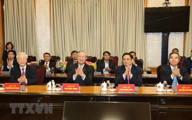 Hình ảnh lễ công bố quyết định phân công Ủy viên Bộ Chính trị - 2