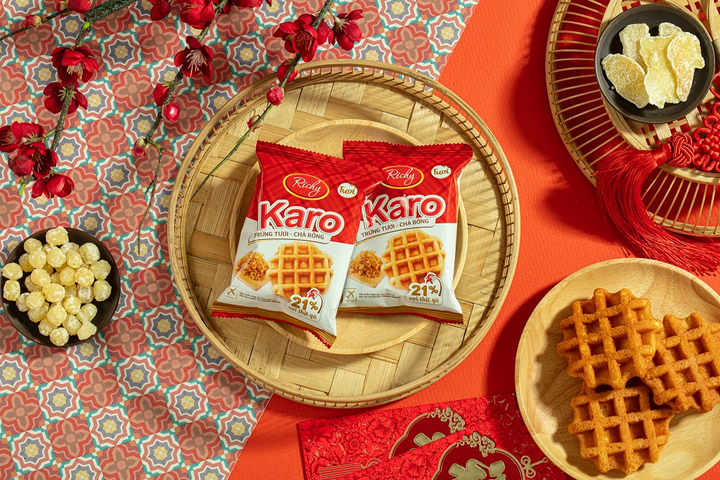 Tết ý nghĩa và tiện lợi với bánh Karo trứng tươi chà bông - 1