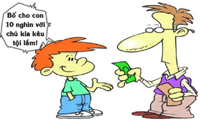 Bố tưởng bở khi con trai xin tiền - 1