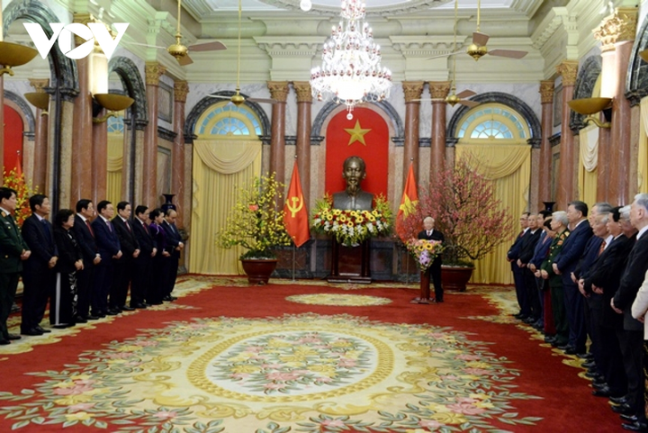 Tổng Bí thư, Chủ tịch nước chúc Tết lãnh đạo, nguyên lãnh đạo Đảng, Nhà nước - 2