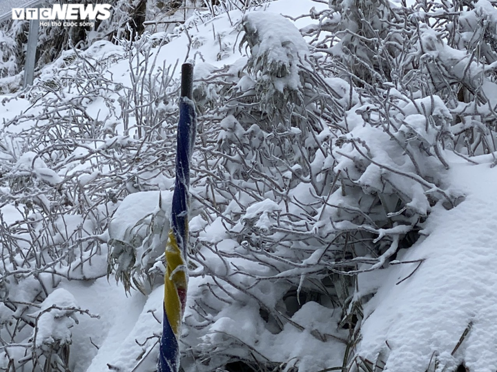 Du khách đổ xô lên đỉnh Fansipan ngắm tuyết phủ trắng ngày cuối năm - 6