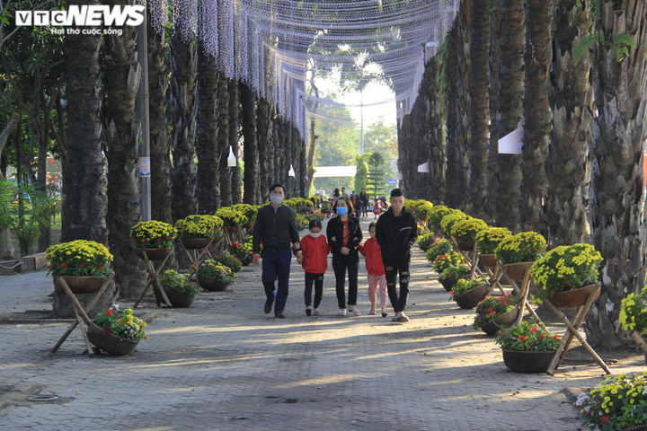 Nghệ An: Dòng người đổ xô về đường hoa xuân chiều 30 Tết - 11