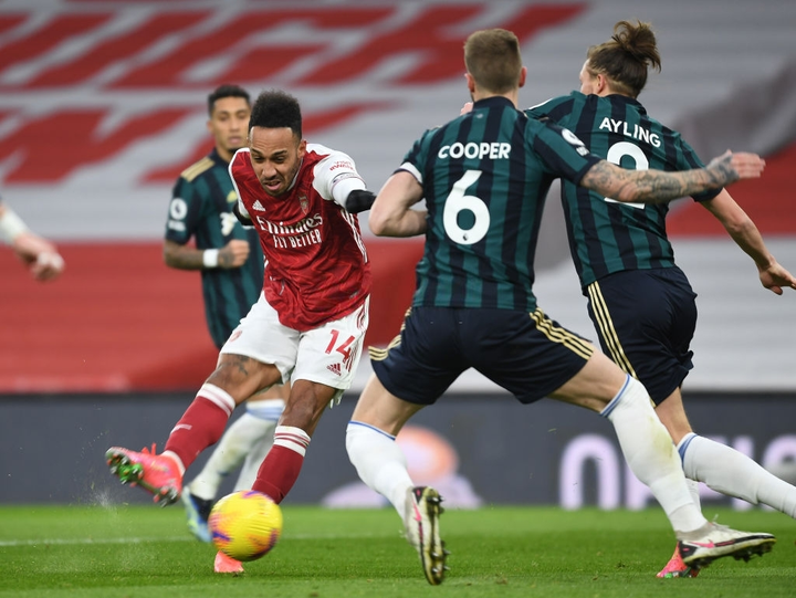Kết quả Ngoại Hạng Anh: Aubameyang ghi hattrick, Arsenal đánh bại Leeds - 1