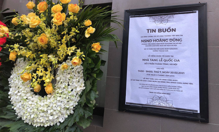 Công Lý, Việt Anh cùng nhiều đồng nghiệp nghẹn ngào tiễn đưa NSND Hoàng Dũng - 1