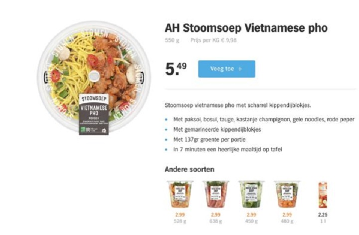 Khách hàng phản ứng dữ dội, siêu thị Hà Lan phải rút sản phẩm nhái phở Việt Nam - 1