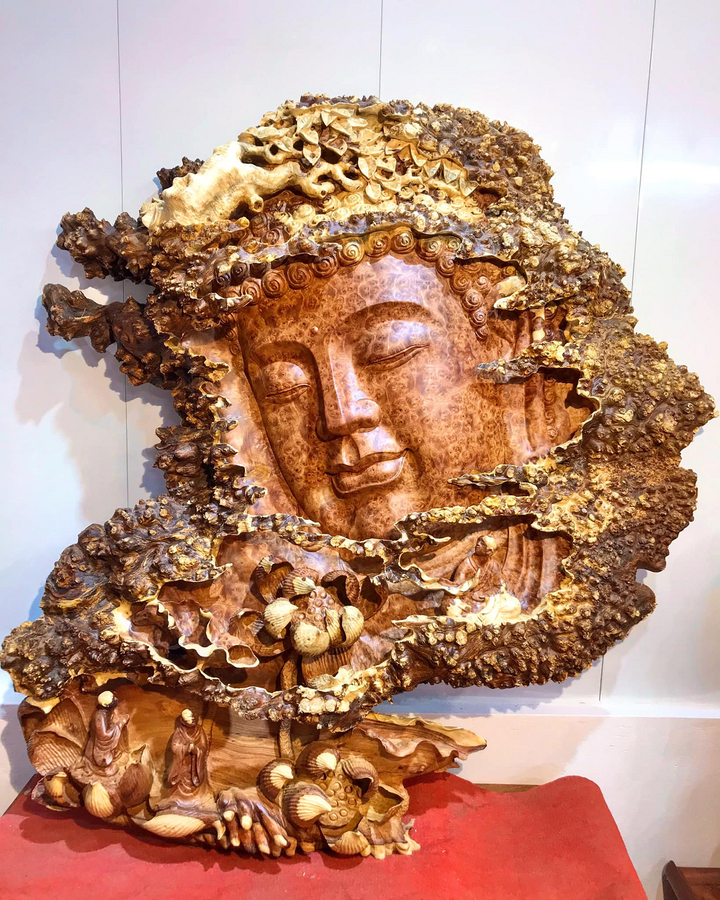 Tượng gỗ Trung Kiên: Các nghệ nhân điêu khắc tượng gỗ bằng cả tấm lòng - 4