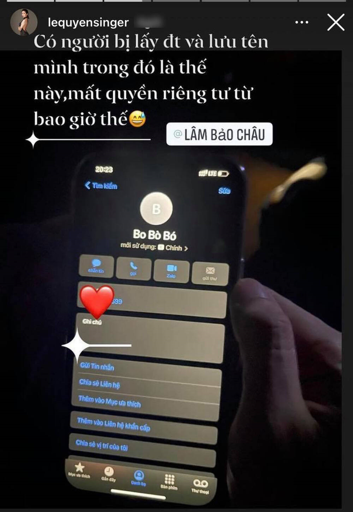 'Bí danh' của Lâm Bảo Châu trong điện thoại Lệ Quyên là gì? - 2