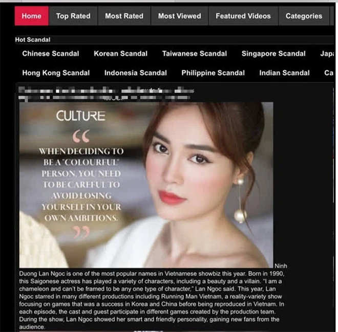 Hình ảnh xuất hiện trên web đen, Ninh Dương Lan Ngọc nói gì? - 1