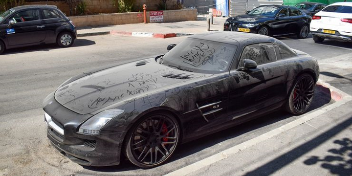 Bị bỏ quên, vứt xó, dàn xe sang phủ bụi, gỉ sắt - 3