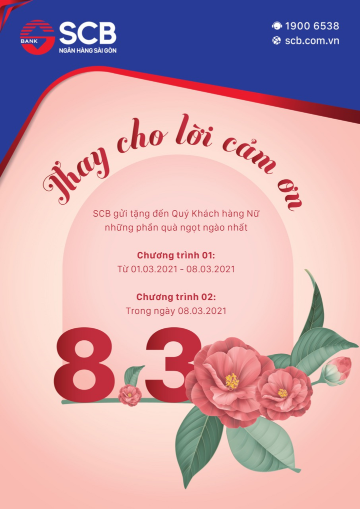 SCB tri ân khách hàng nữ nhân dịp 8/3 - 1