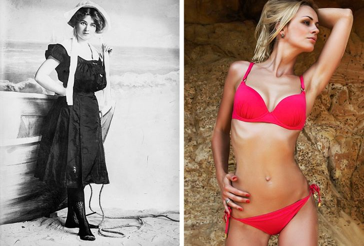 Sửng sốt xem áo bơi, dao cạo... thay hình đổi dạng theo thời gian - 1