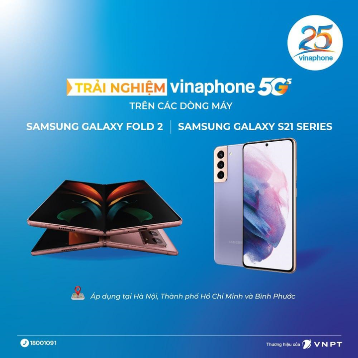Thêm nhiều dòng máy Samsung sử dụng được VinaPhone 5G - 1