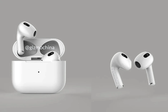 Lộ ảnh thực tế được cho là AirPods 3 - 1