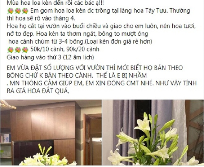 Hoa loa kèn đầu mùa vừa đắt vừa hiếm, chị em Hà Nội vẫn tới tấp lùng mua - 1