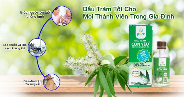 Dầu tràm Con Yêu: Bảo vệ sức khỏe cho cả gia đình - 3