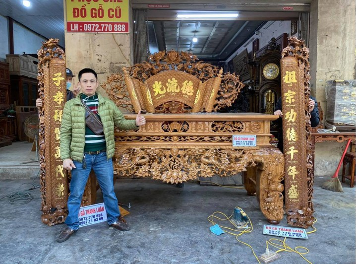 Đồ gỗ cổ truyền cao cấp Thành Luân: 'Thổi hồn' cho gỗ mỹ nghệ - 4