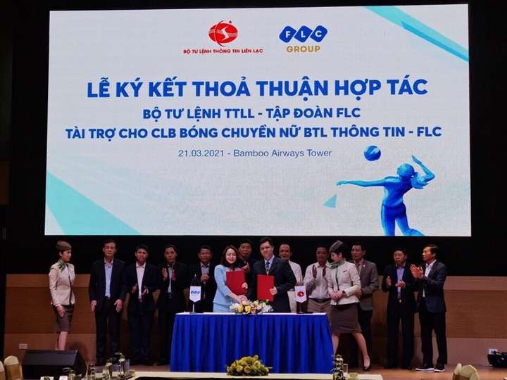 Đội bóng chuyền nữ Thông tin-FLC nhận 20 tỷ đồng tài trợ - 1