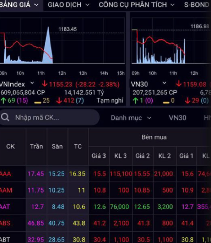 Nhà đầu tư bán tháo, VN-Index 'bốc hơi' gần 30 điểm, giảm sâu nhất từ sau Tết - 1