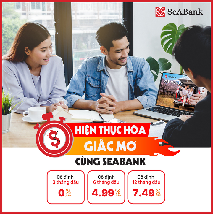 SeABank tung lãi suất cho vay ưu đãi chỉ từ 0%/năm - 1