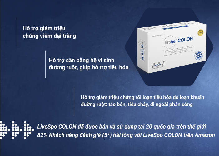 Men vi sinh LiveSpo COLON - Giải pháp cải thiện hiệu quả bệnh viêm đại tràng - 4