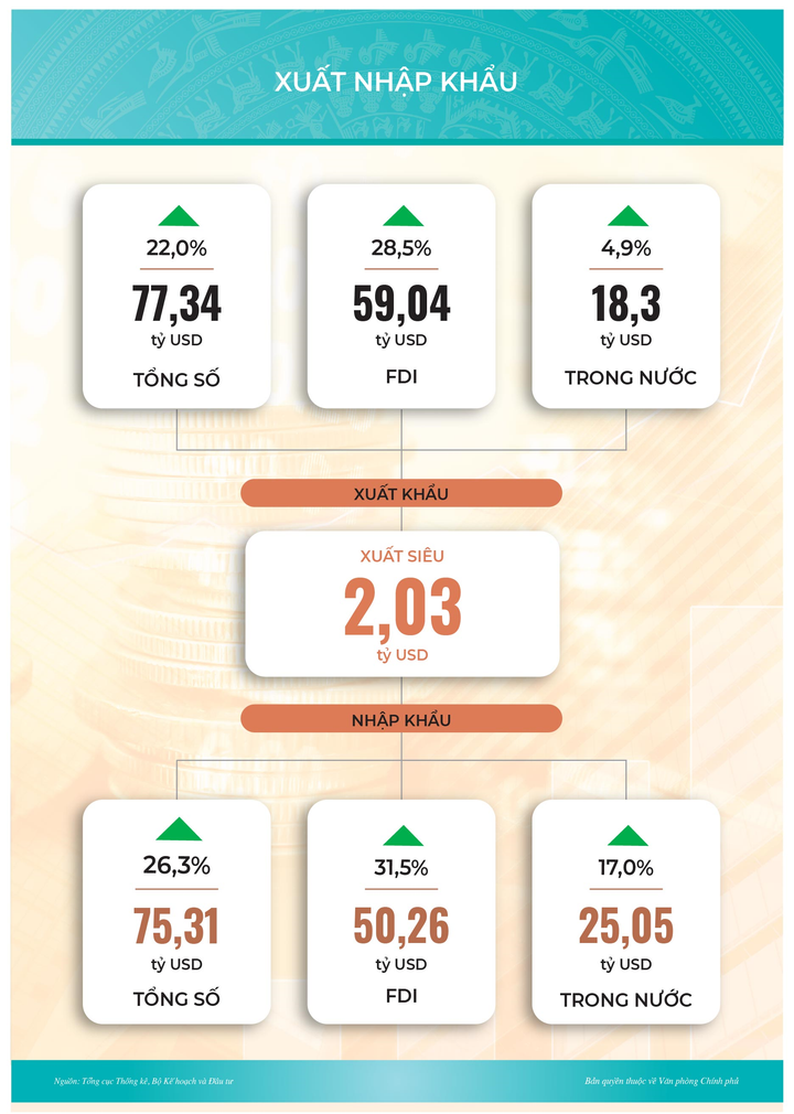Infographic: Bức tranh kinh tế - xã hội 3 tháng đầu năm - 8