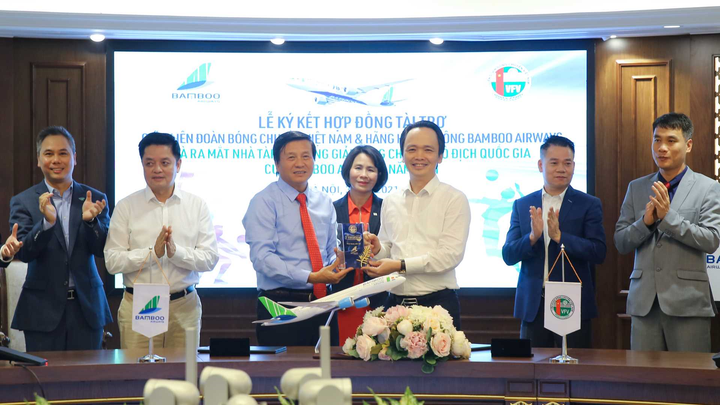 Bamboo Airways là nhà tài trợ Vàng Giải bóng chuyền Vô địch quốc gia 2021 - 2