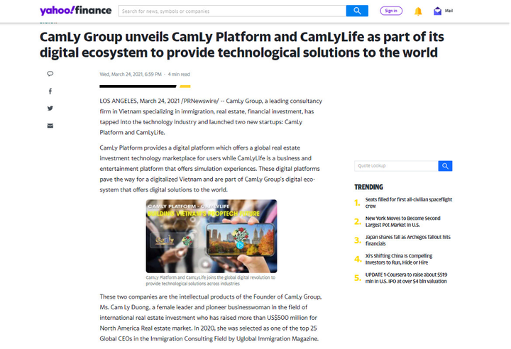 CamLy Group chia sẻ về hai dự án công nghệ được truyền thông quốc tế chú ý - 1