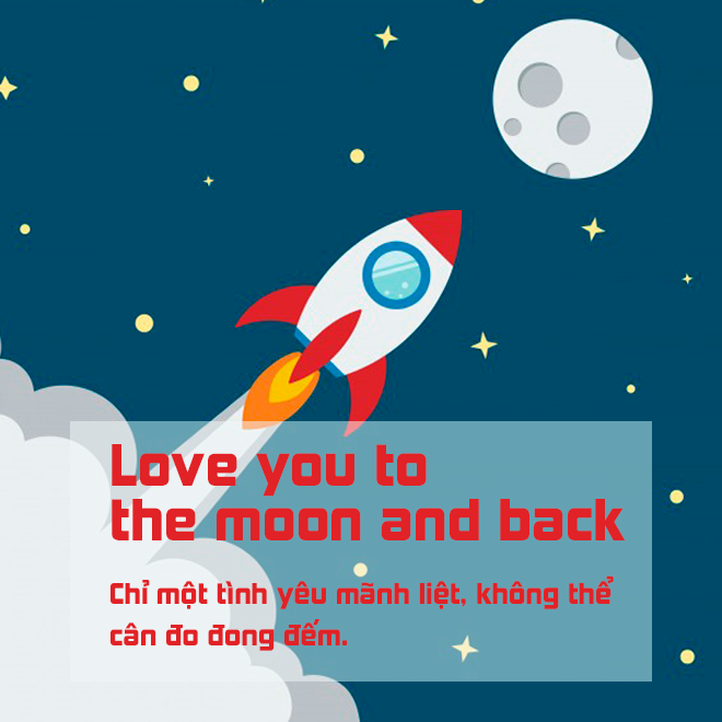 Tra Từ: 'Love You To The Moon And Back' Mang Ý Nghĩa Gì Mà Nghe Lãng Mạn  Vậy?