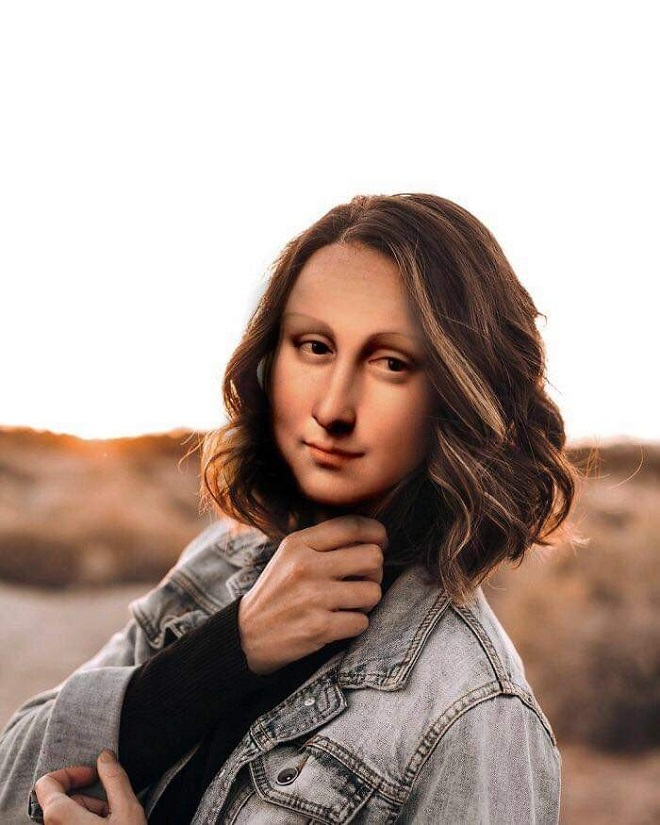 ‘Giật mình’ ngắm nàng Mona Lisa lột xác 180 độ khi xuyên không về thời hiện đại - 12