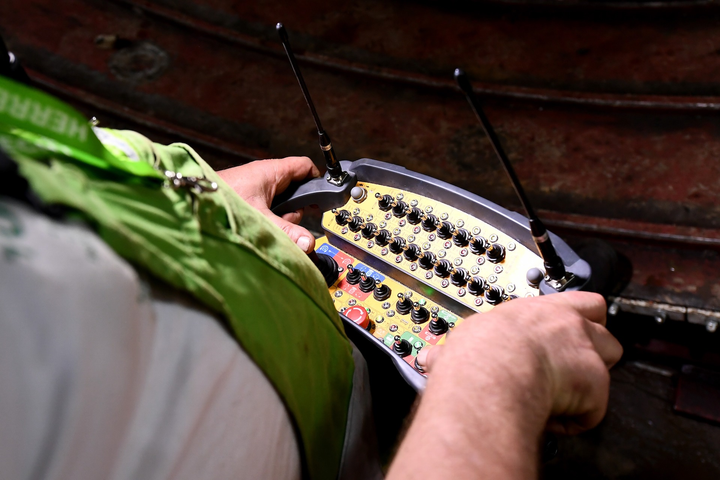 Ảnh: Robot 'Táo bạo' đào hầm ga S9 đường sắt Nhổn - ga Hà Nội - 8