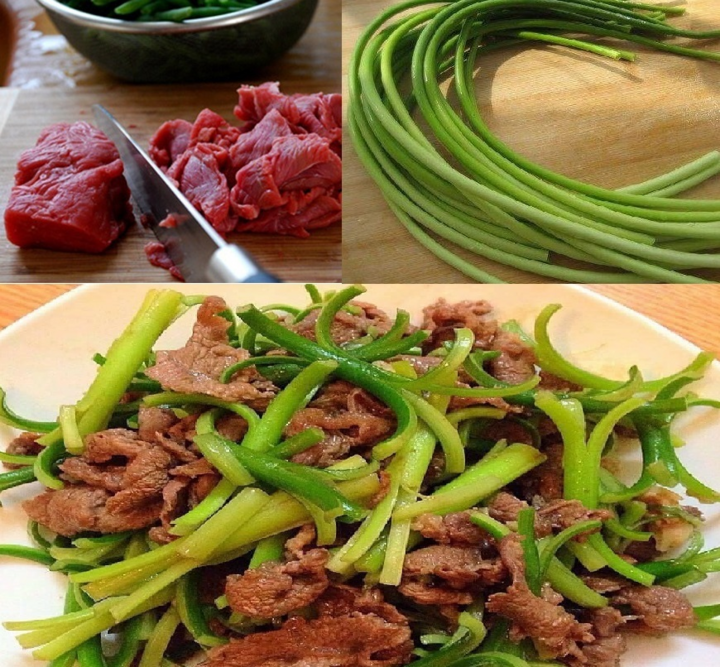 Món ngon mỗi ngày: Thịt bò xào ngồng tỏi - 1