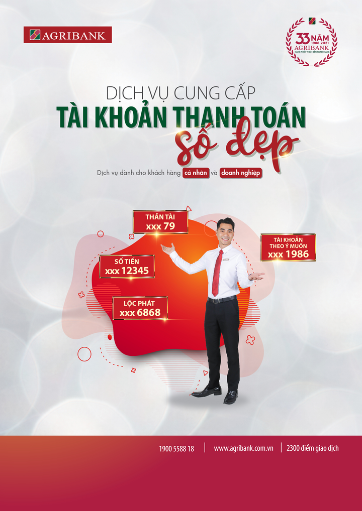 Mở tài khoản số đẹp cho khách hàng cá nhân và doanh nghiệp tại Agribank - 1