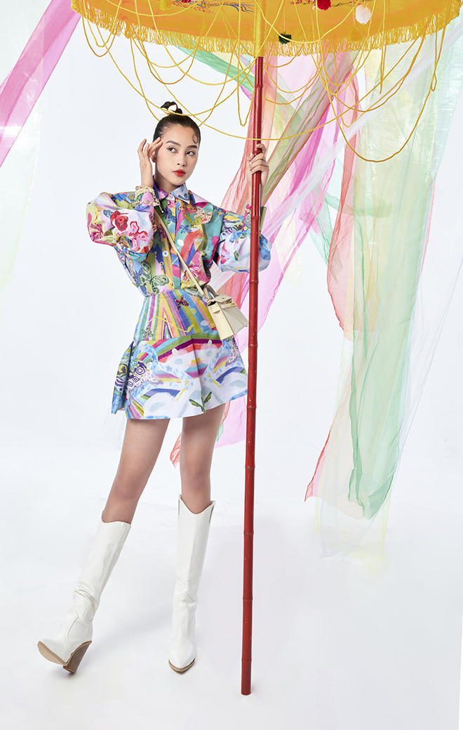 Hoa hậu Tiểu Vy rực rỡ chào hè với những mẫu thời trang độc bản - 14