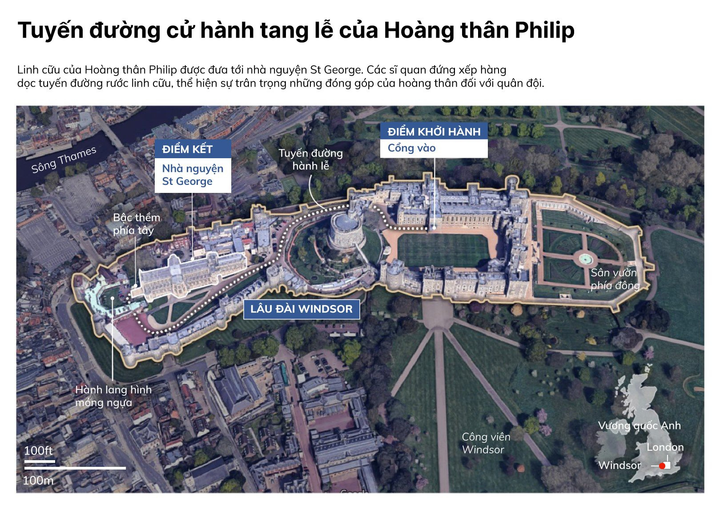 Nữ hoàng Anh ngồi một góc trong tang lễ Hoàng thân Philip - 3