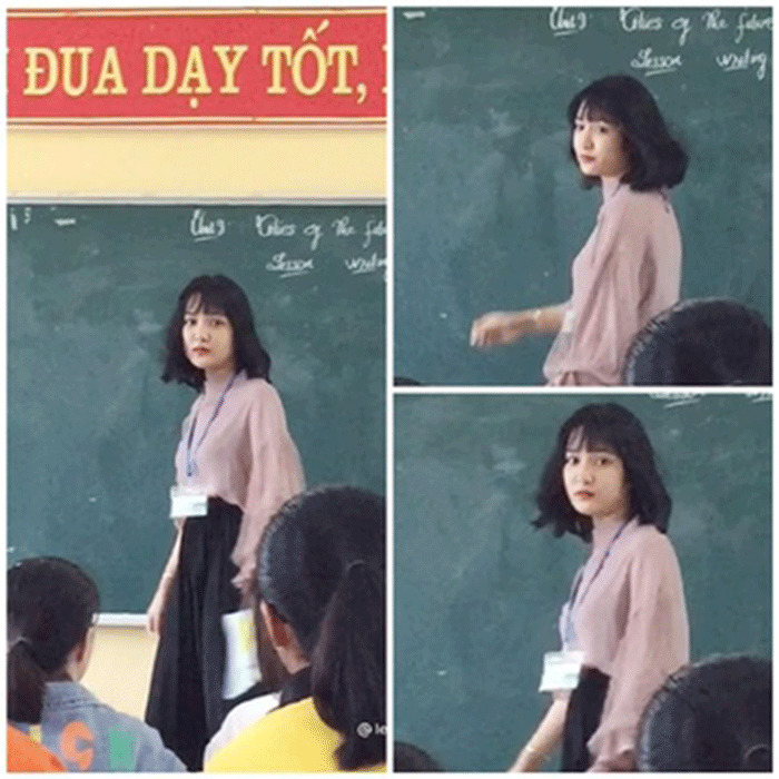 Giáo viên thực tập bất ngờ nổi tiếng mạng xã hội nhờ bức ảnh chụp lén - 1