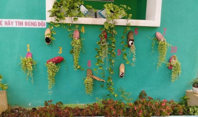 Những màn tái chế đồ để trồng cây đúng chất 'ban ngày độc đáo, ban đêm hú hồn' - 14