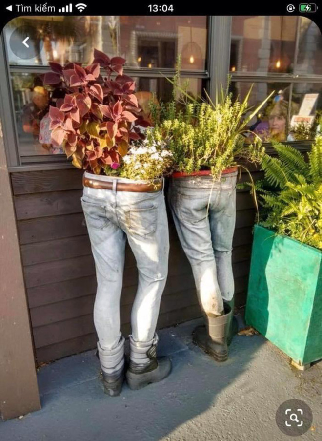 Những màn tái chế đồ để trồng cây đúng chất 'ban ngày độc đáo, ban đêm hú hồn' - 3