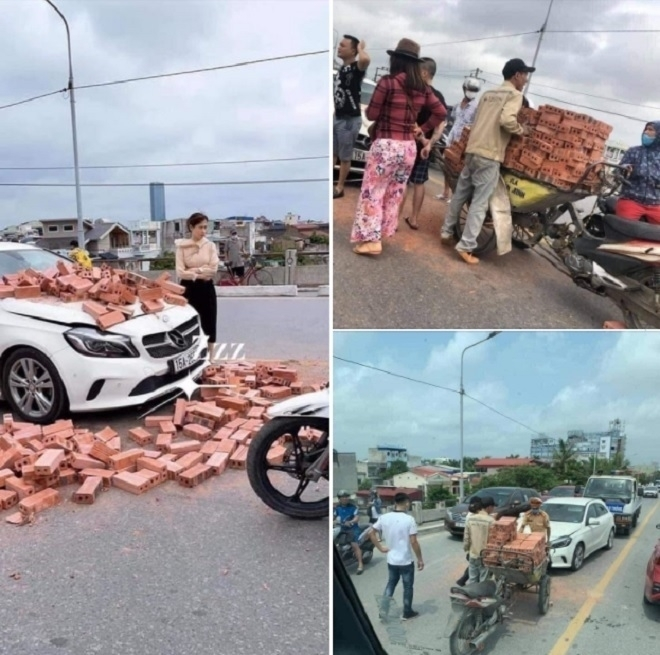 Chủ Mercedes không bắt đền, CSGT vẫn cần phạt tài xế xe chở gạch - 1