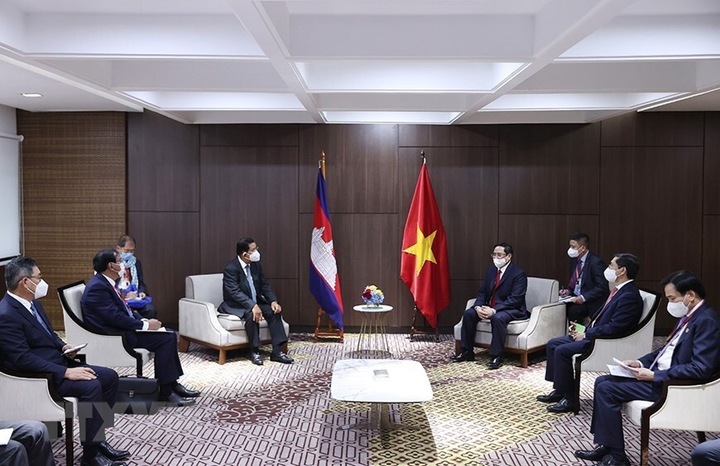 Thủ tướng Phạm Minh Chính gặp gỡ lãnh đạo Campuchia, Singapore, Malaysia - 2